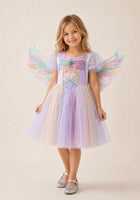 Load image into Gallery viewer, Unicorn Fairy Princess Dress with Wings Costume
