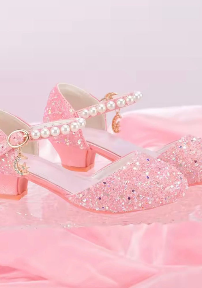 Glinda Little Girls High Heel Princess Birthday Girl Shoe (pre order) - Fox Baby & Co