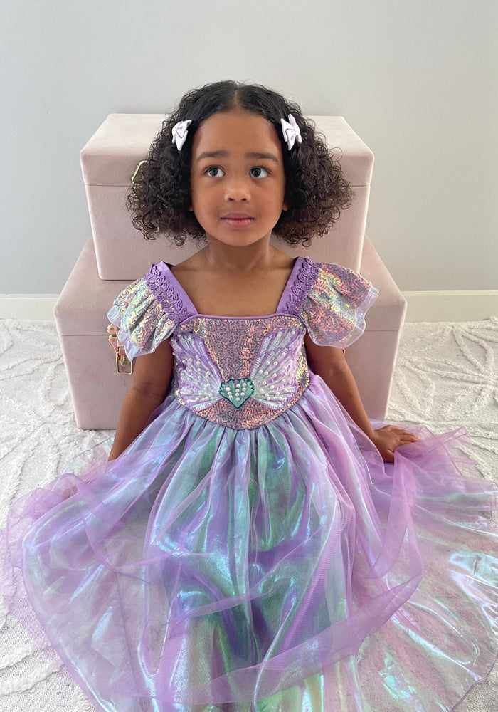 Wonderland Mermaid Princess Birthday Party Dress - Purple - Fox Baby & Co