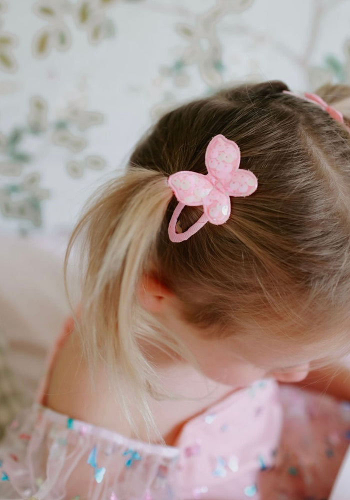 Butterfly Pink Sequins Clip Set - Fox Baby & Co