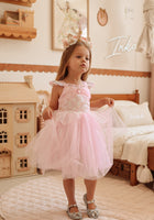 Load image into Gallery viewer, Shimmer Aurora Pink Princess Party Dress
