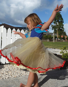 Enchanted Snow White Princess Birthday Party Dress Costume & Headband - Fox Baby & Co
