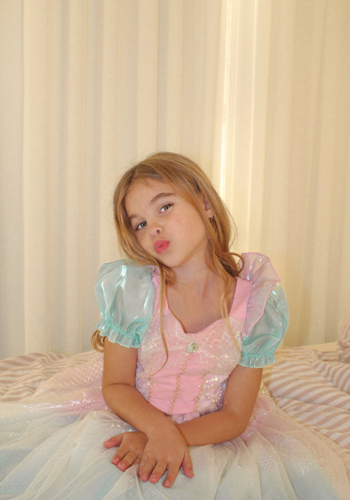 Rainbow Pastel Mermaid Princess Party Dress Costume - Fox Baby & Co