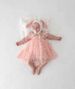 Baby Girl Easter Bunny Tulle Dress - Pink - Fox Baby & Co