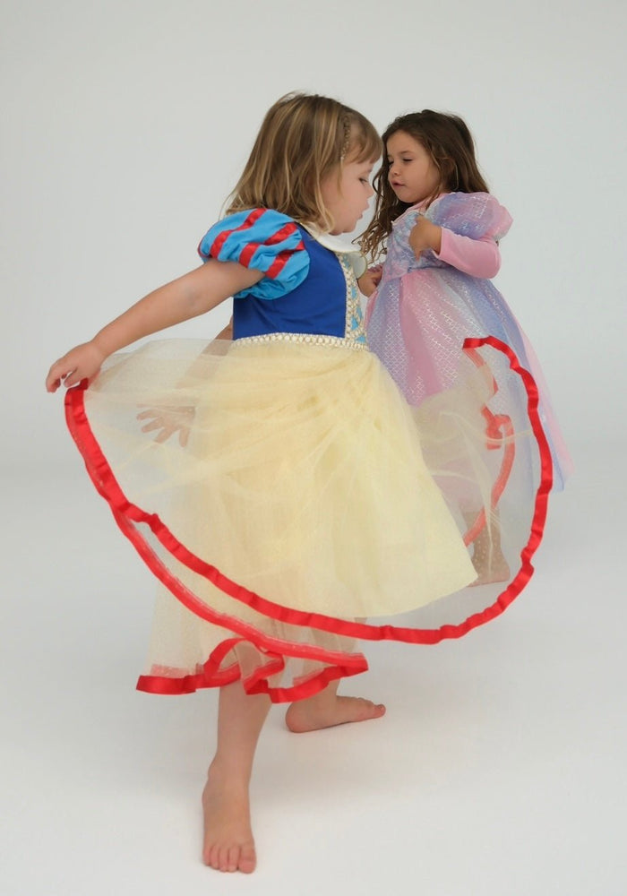 Enchanted Snow White Princess Birthday Party Dress Costume & Headband - Fox Baby & Co