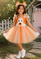 Load image into Gallery viewer, Bingo Inspired Tulle Party Dress &amp; Headband Set 🧡🐾
