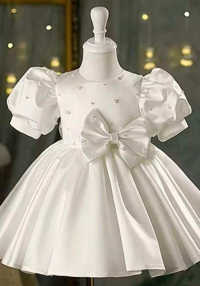 Kids little Pearl Girl Flowergirl Luxe Party Dress (pre order) - Fox Baby & Co