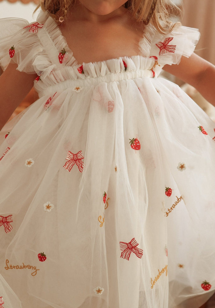 New Arabella Fairy Tulle Dress - Strawberry Cupcake - Fox Baby & Co