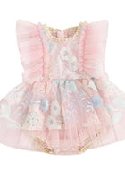 Load image into Gallery viewer, Baby Girls Flora Floral Tutu Lace Romper - Pink
