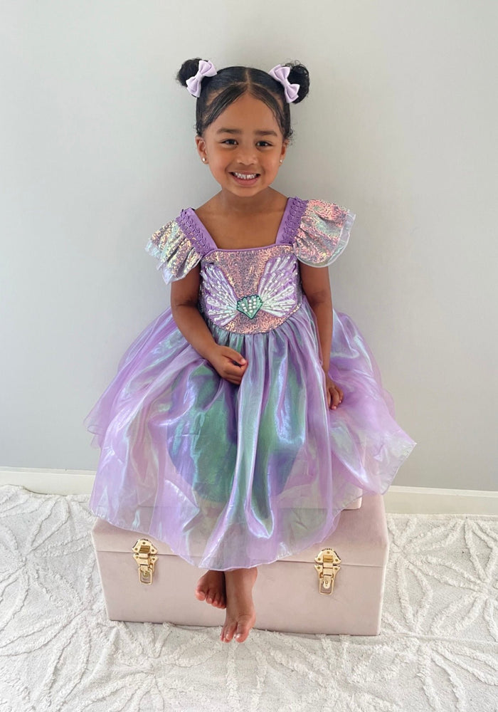 Wonderland Mermaid Princess Birthday Party Dress - Purple - Fox Baby & Co
