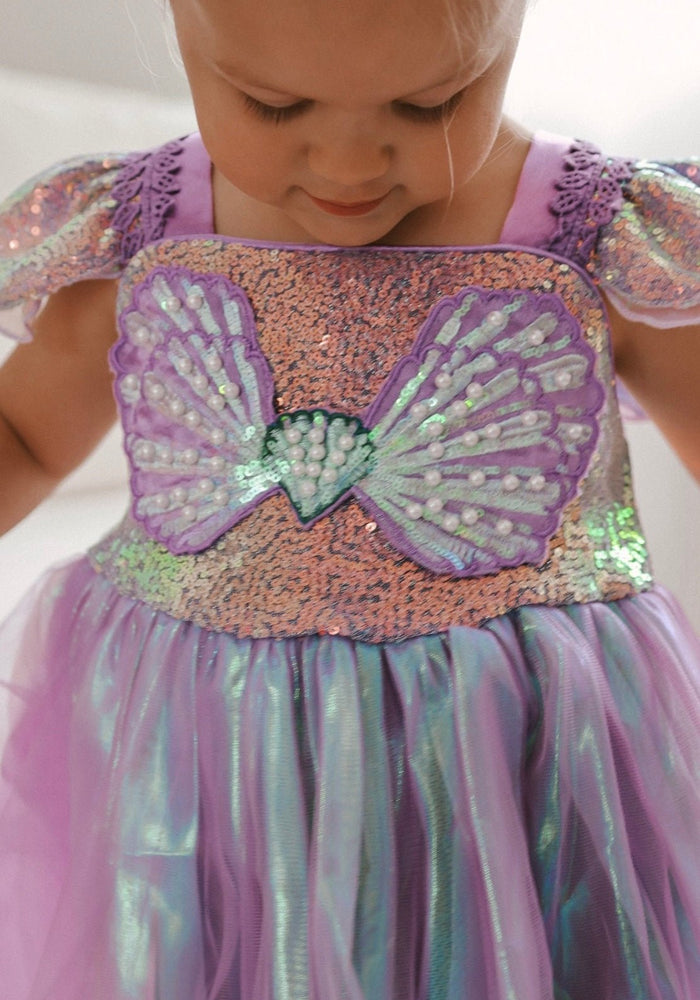 Wonderland Mermaid Princess Birthday Party Dress - Purple - Fox Baby & Co