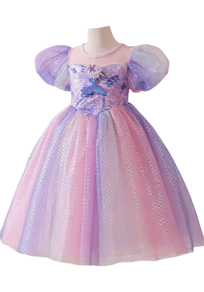 Mermaid Pastel Sequins Princess Dress Costume - Fox Baby & Co