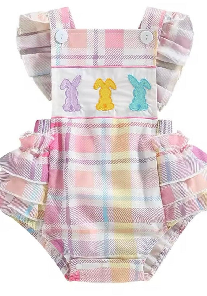 My First Easter Frill Romper & Bow (pre order) - Fox Baby & Co