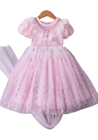 Load image into Gallery viewer, Aurora Lace Pink Princess Party Dress Costume &amp; Cape
