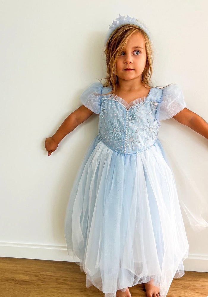 Blue Snowflake Elsa Princess Party Dress Costume - Fox Baby & Co