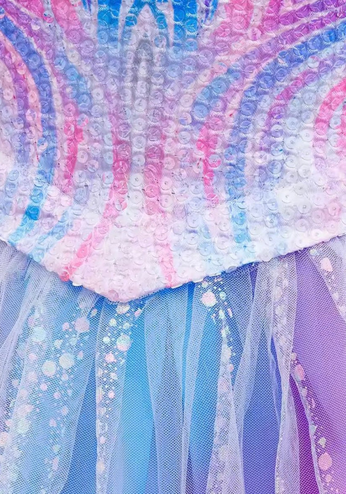 Glinda Purple Princess Birthday Long Sleeve Party Dress Costume - Fox Baby & Co