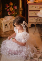 Load image into Gallery viewer, Kids girls Tea Party Butterfly Tulle Dress - White

