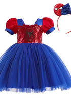 Load image into Gallery viewer, Spider Girl Inspired Tutu Dress &amp; Headband

