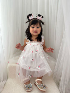 Aurora Fairy Tulle Birthday Dress - White - Fox Baby & Co