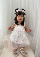 Load image into Gallery viewer, Aurora Fairy Tulle Birthday Dress - White - Fox Baby &amp; Co
