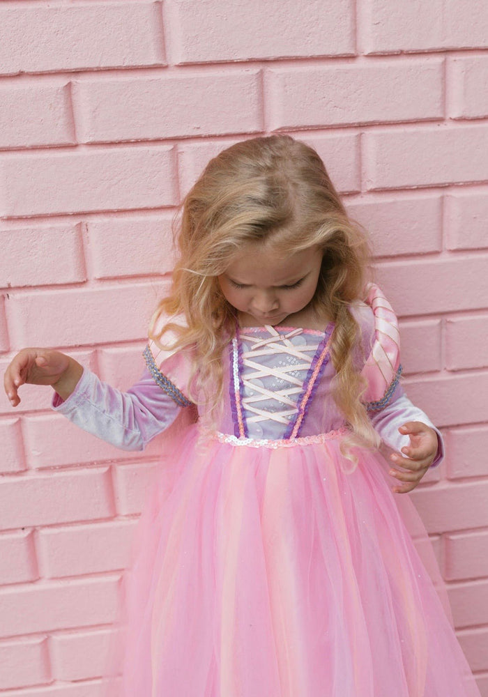 Enchanted Rapunzel Purple Princess Long Sleeve Party Dress Costume - Fox Baby & Co