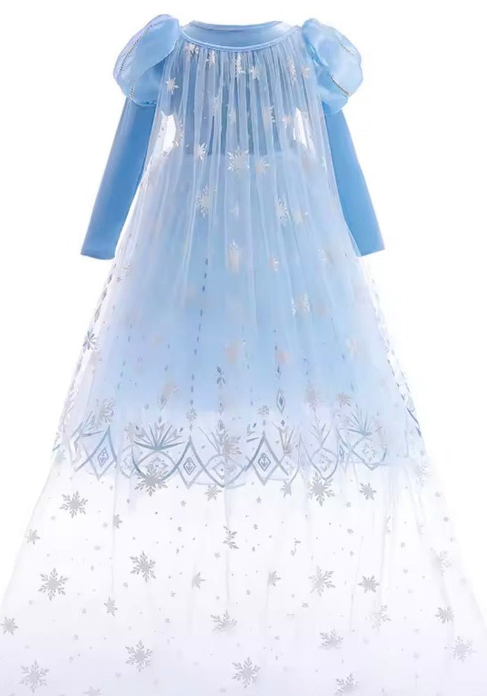 Snow Sparkle Cinderella Princess Long Sleeve Dress Costume - Fox Baby & Co