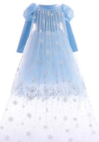 Load image into Gallery viewer, Snow Sparkle Cinderella Princess Long Sleeve Dress Costume - Fox Baby &amp; Co
