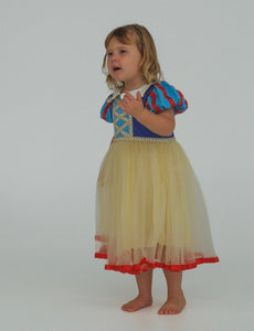Enchanted Snow White Princess Birthday Party Dress Costume & Headband - Fox Baby & Co