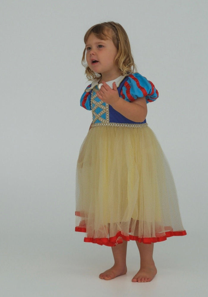 Enchanted Snow White Princess Birthday Party Dress Costume & Headband - Fox Baby & Co
