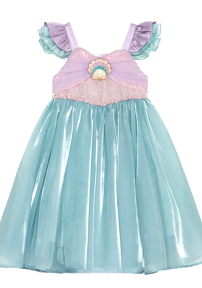 Seashell Mermaid Girls Birthday Party Dress - Fox Baby & Co