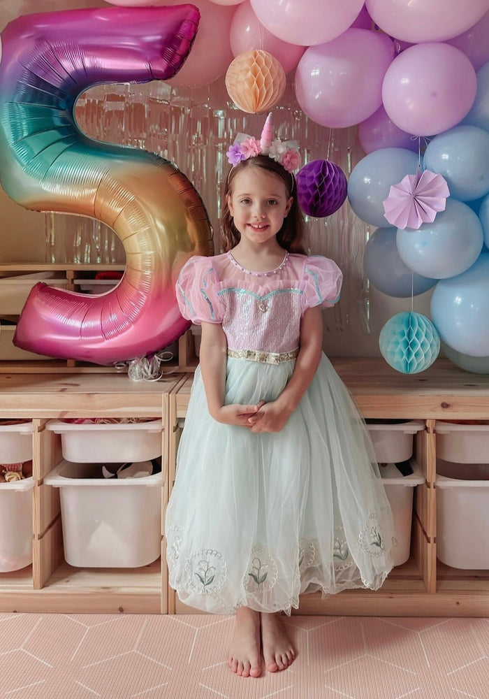 New Style Mermaid Princess Birthday Party Dress Costume - Fox Baby & Co