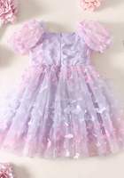 Load image into Gallery viewer, Kids girls Tea Party Butterfly Tulle Dress - Purple - Fox Baby &amp; Co
