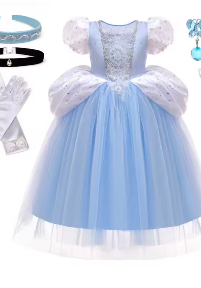 Once Upon a Cinderella Princess Luxe Dress & Accessories