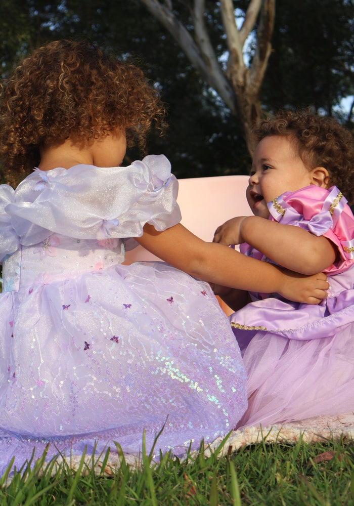 Mini Baby Rapunzel Luxe Princess Birthday Party Dress - Fox Baby & Co