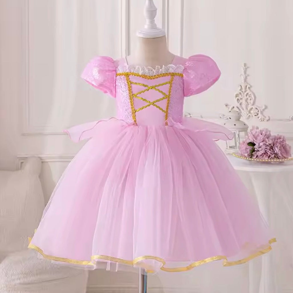 Classic Rapunzel Princess Birthday Luxe Party Dress Costume - Fox Baby & Co