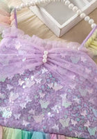 Load image into Gallery viewer, Rainbow Butterfly Unicorn Princess Dress - Fox Baby &amp; Co
