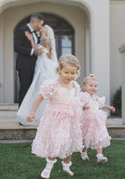 Load image into Gallery viewer, Kids girls Tea Party Sparkle Tulle Dress - Blush Pink - Fox Baby &amp; Co
