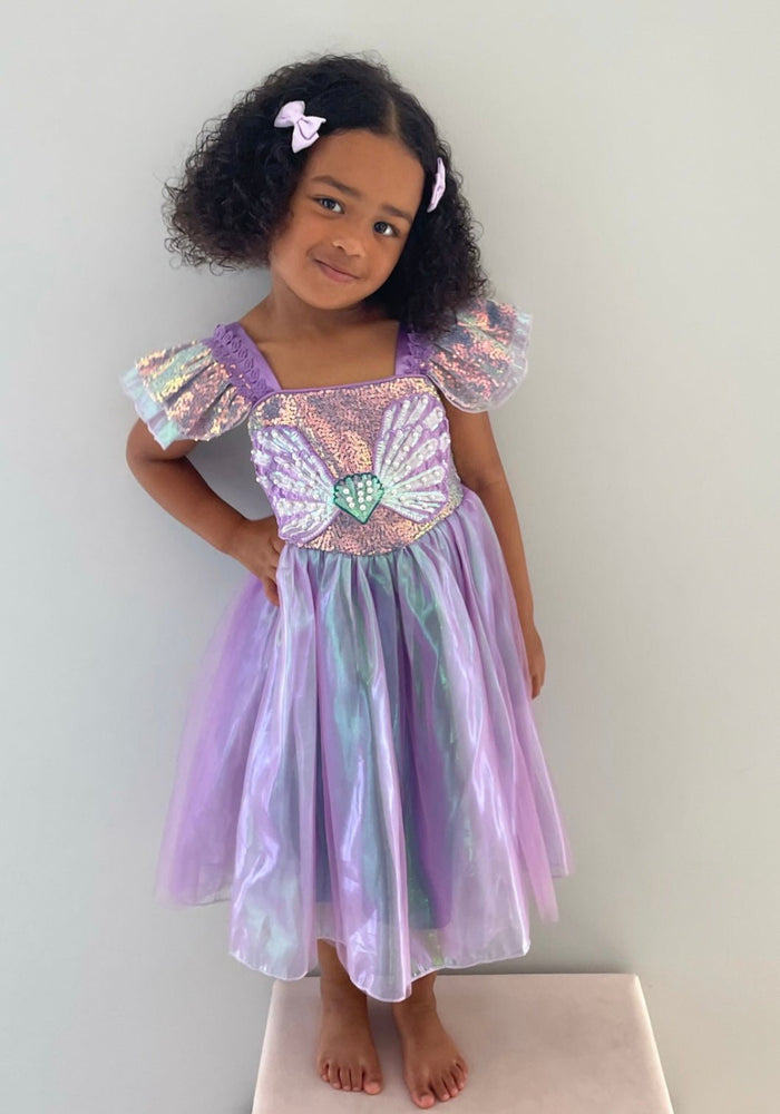 Wonderland Mermaid Princess Birthday Party Dress - Purple - Fox Baby & Co