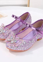 Load image into Gallery viewer, Little Girls My First High Heel Bow Princess Birthday Girl Shoe - Purple
