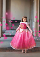 Load image into Gallery viewer, Aurora Pink Princess Long Sleeve Party Dress Costume - Fox Baby &amp; Co

