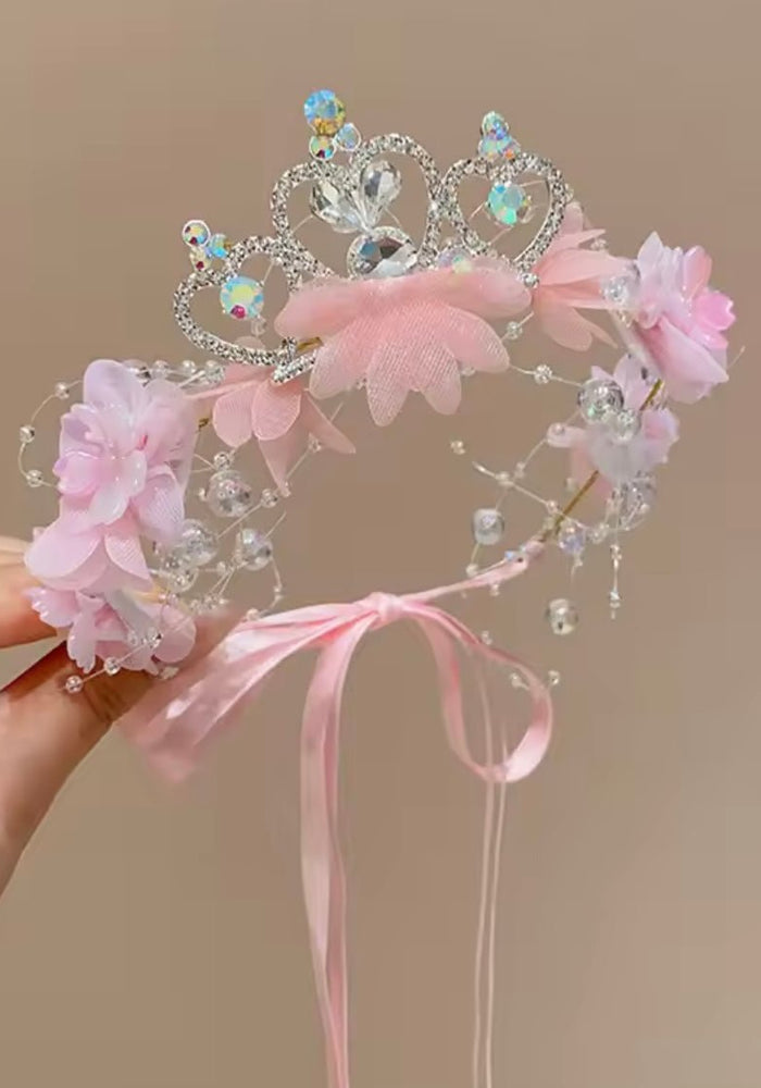 Tiara Floral Birthday Crown Headband - Fox Baby & Co