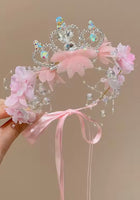 Load image into Gallery viewer, Tiara Floral Birthday Crown Headband
