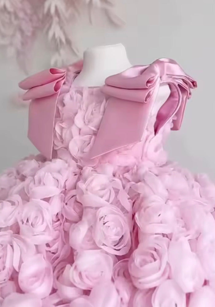 Ophelia Bloom Flower Girl Dress - Pink