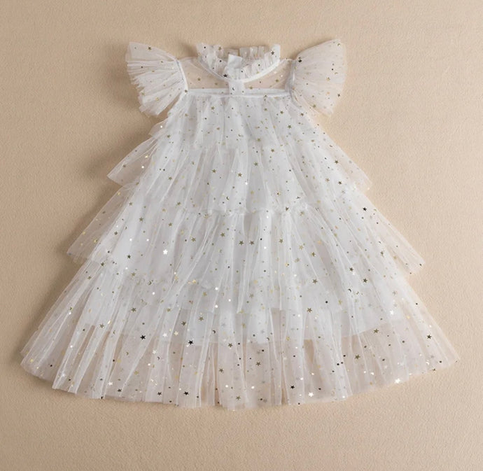 Enchanted Tulle Tulle Dress - White (pre order)