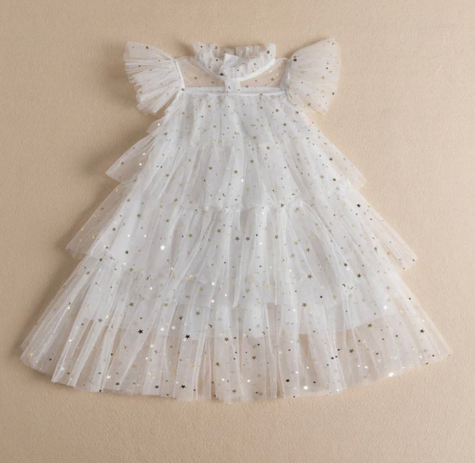 Enchanted Tulle Tulle Dress - White (pre order)