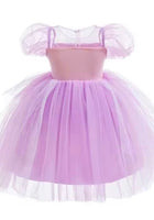 Load image into Gallery viewer, Whimsical Rapunzel Princess Puff Sleeve Party Dress Costume - Fox Baby &amp; Co

