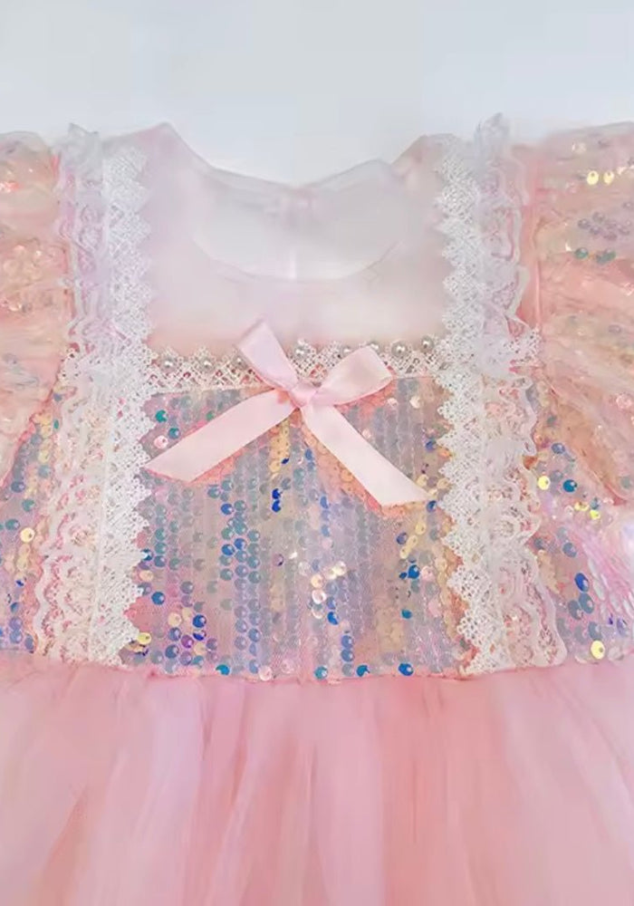 Enchanting Royal Princess Dress Costume & Tulle Bow Clip - Fox Baby & Co