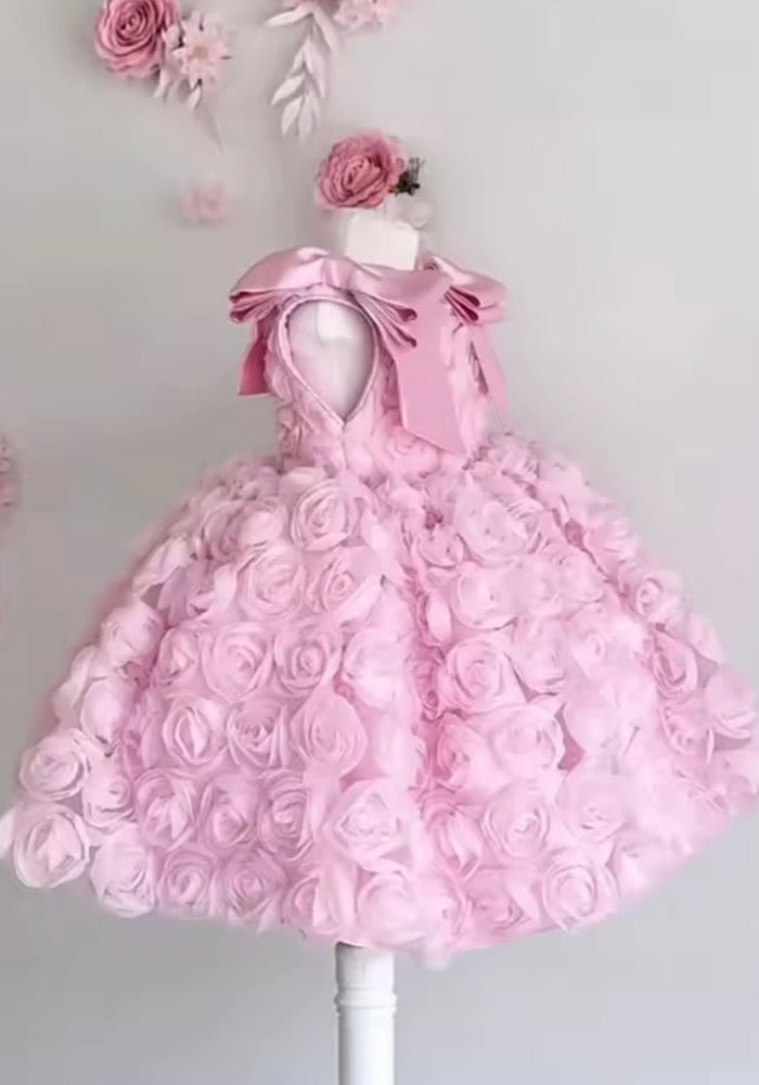 Ophelia Bloom Flower Girl Dress - Pink