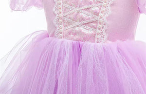 Whimsical Rapunzel Princess Puff Sleeve Party Dress Costume - Fox Baby & Co