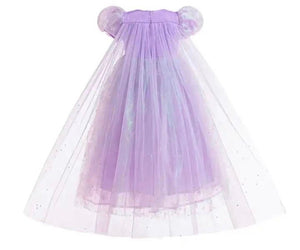 Purple Shimmer Princess Party Dress Costume with cape - Fox Baby & Co